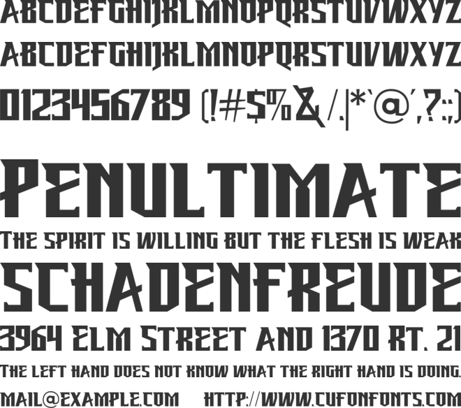 Beking font preview