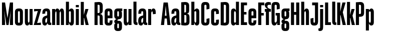 Mouzambik Regular font