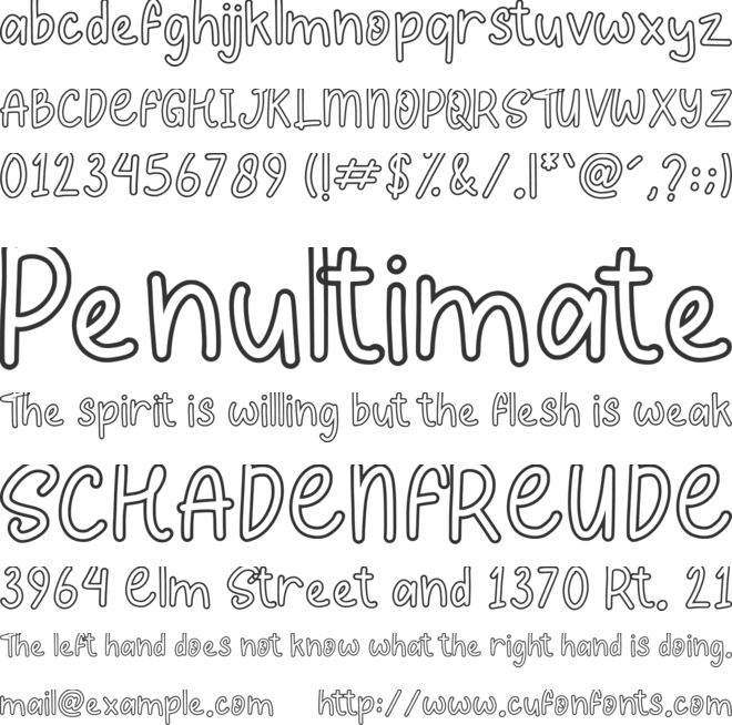 Summer Letter font preview