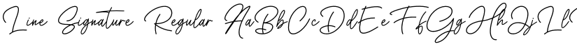 Line Signature font download
