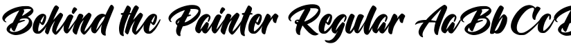 Behind the Painter Regular font