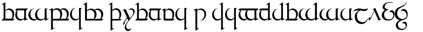 Tengwar Quenya 1 font