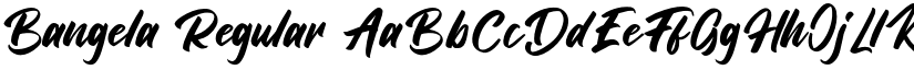 Bangela Regular font