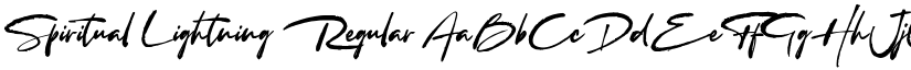 Spiritual Lightning Regular font