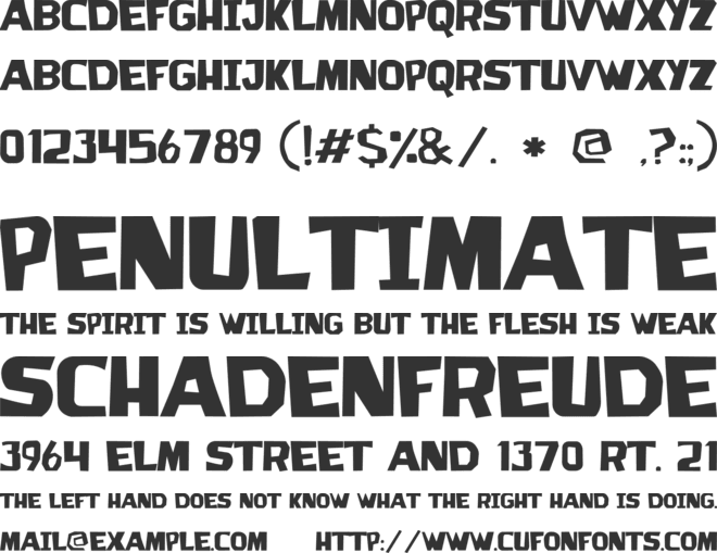 Record Man font preview