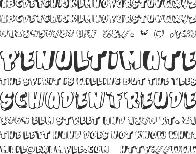 Jumping Flash font preview