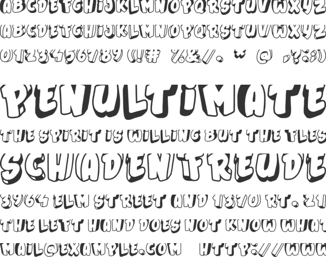 Jumping Flash font preview