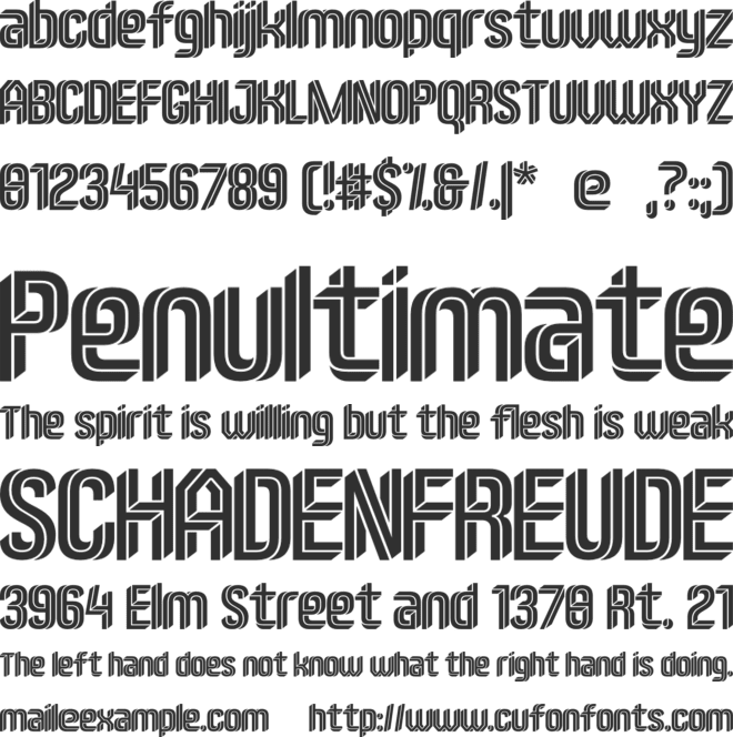 Imposible font preview