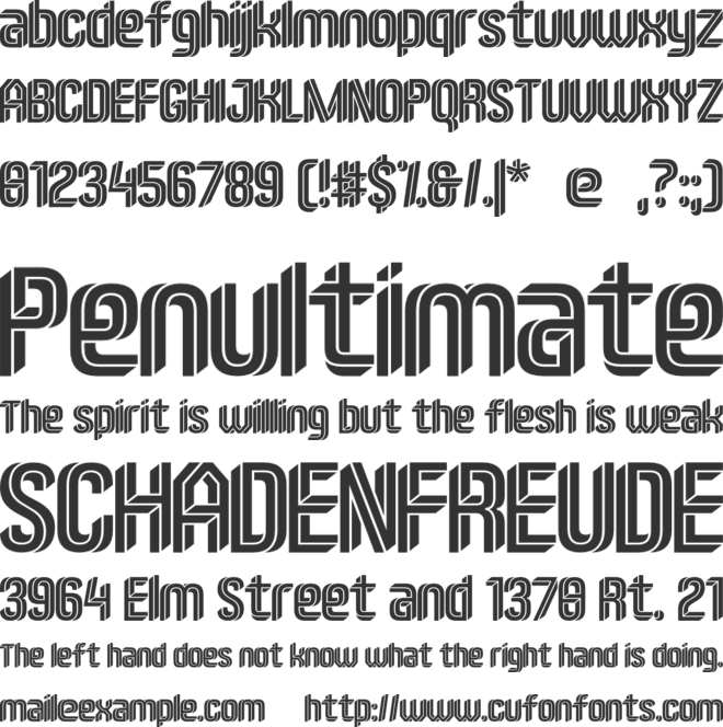 Imposible font preview