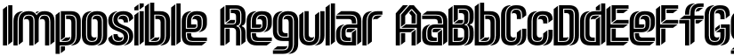Imposible Regular font