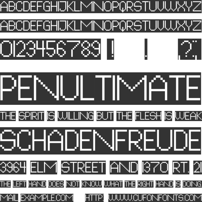 Relinquish font preview