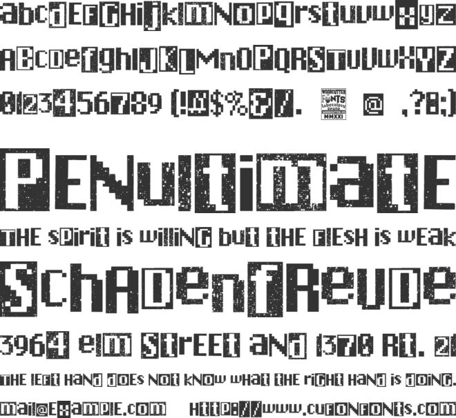 Chicago Punk font preview