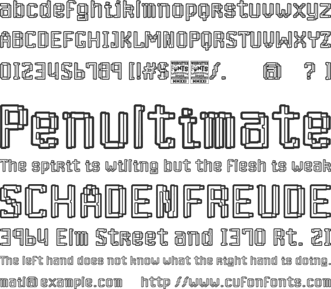 Retro Arcade Club font preview