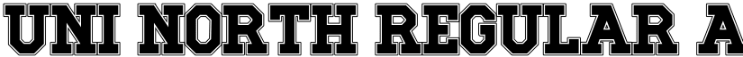 UNI North Regular font