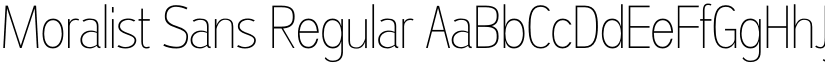 Moralist Sans Regular font