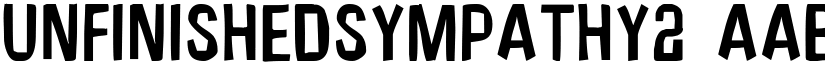 UnfinishedSympathy2 font
