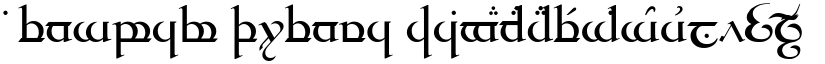 Tengwar Quenya font