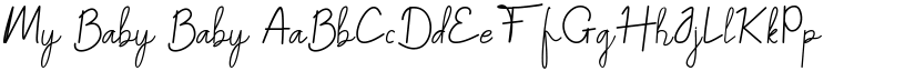 My Baby Baby font
