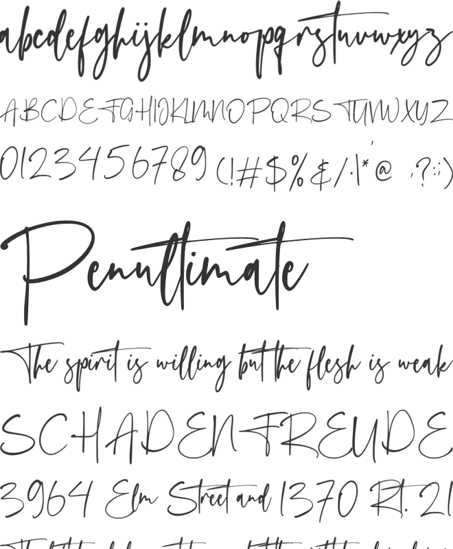 Fautisma font preview