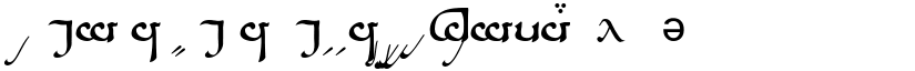 Tengwar Sindarin A font