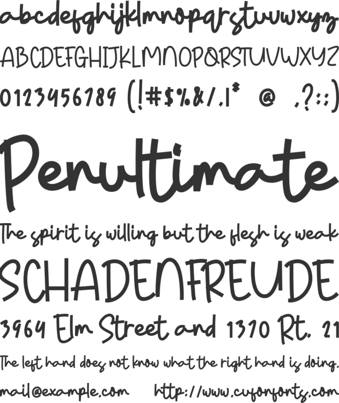 Kowe Galhak font preview