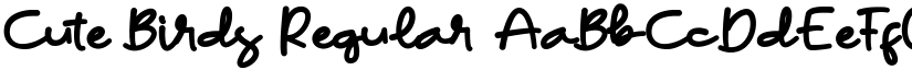 Cute Birds Regular font