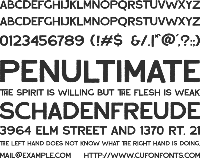 Fresh Produce font preview