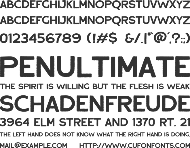 Fresh Produce font preview