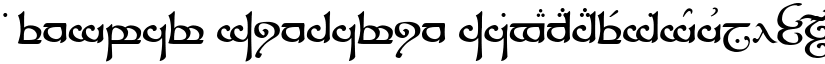 Tengwar Sindarin font