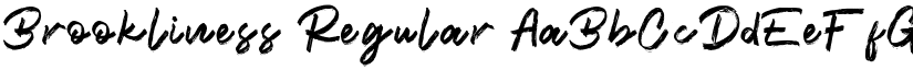 Brookliness Regular font