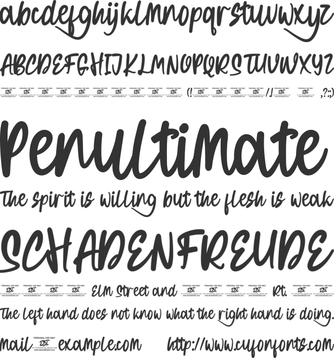 Honey Pools font preview