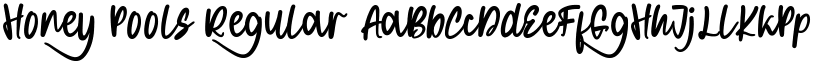 Honey Pools Regular font