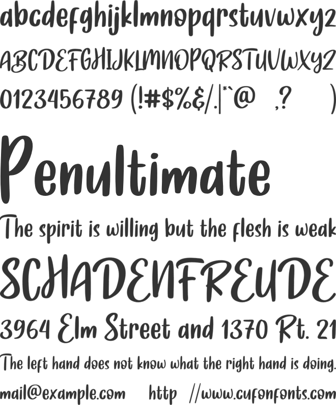 Fresh Honey font preview