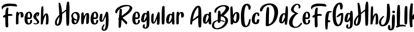 Fresh Honey Regular font