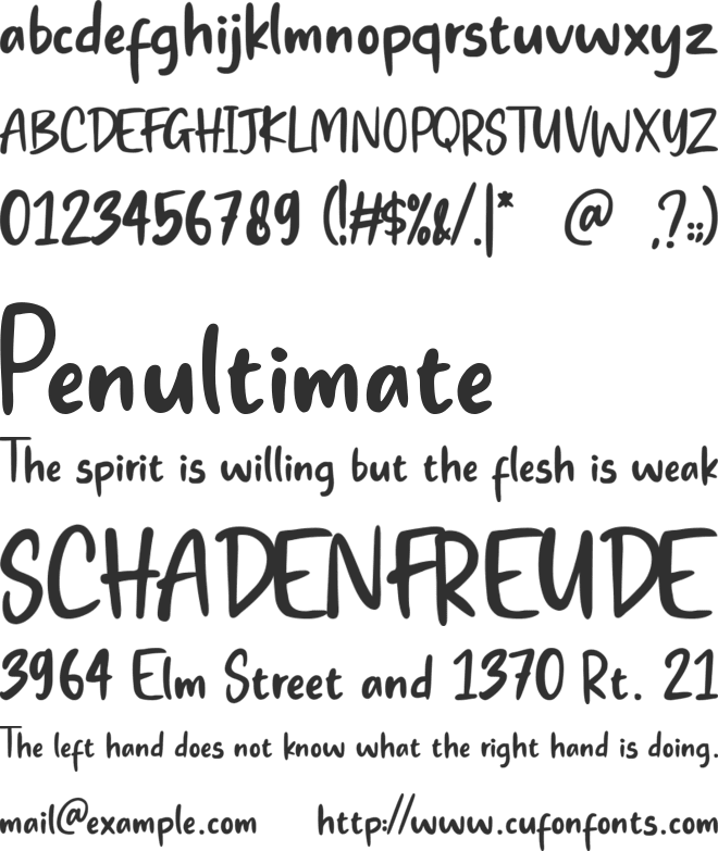 Always Lovely font preview