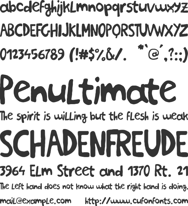 Breaking Funny News font preview