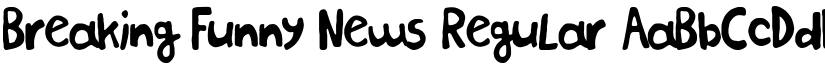 Breaking Funny News Regular font