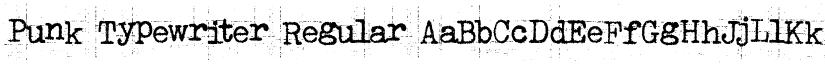 Punk Typewriter Regular font