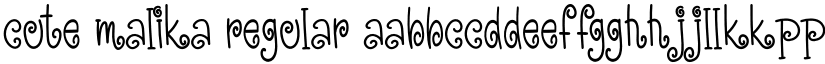 Cute Malika Regular font