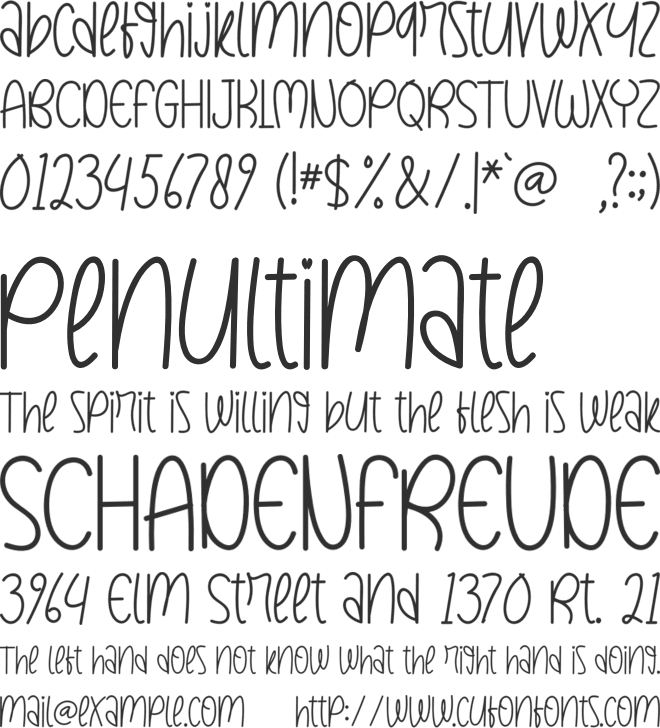 RAINBOW BUTTERFLY font preview