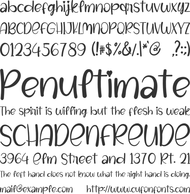 Nadila Mother font preview