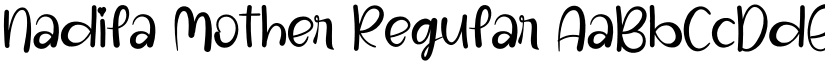 Nadila Mother Regular font