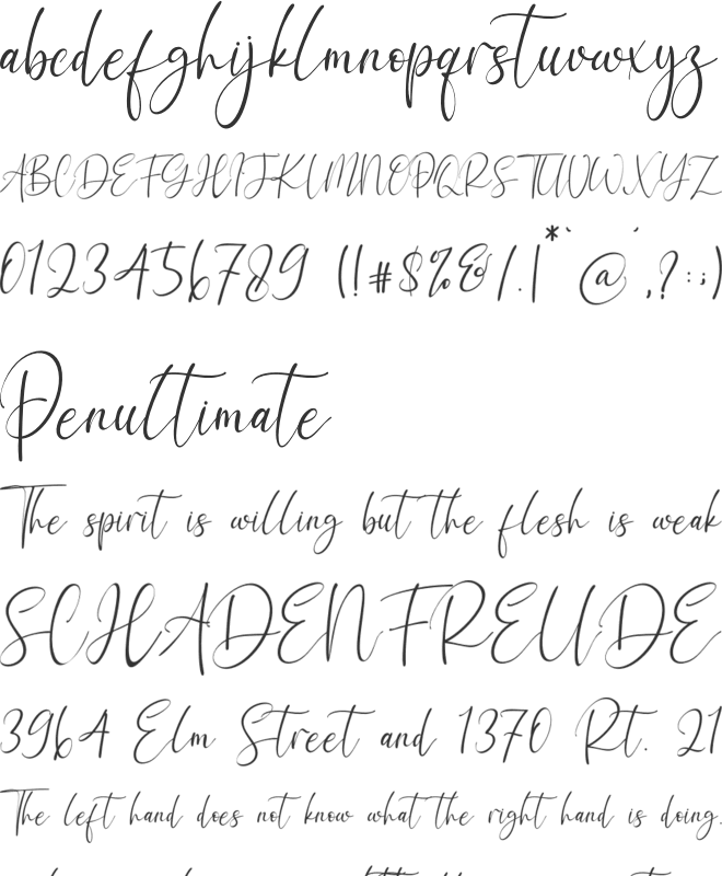 Green Poppy font preview