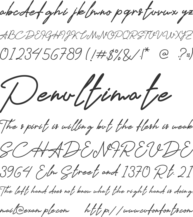 Innocent font preview