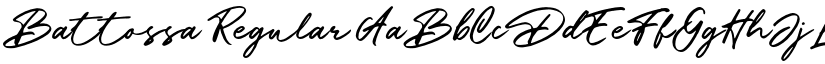 Battossa Regular font