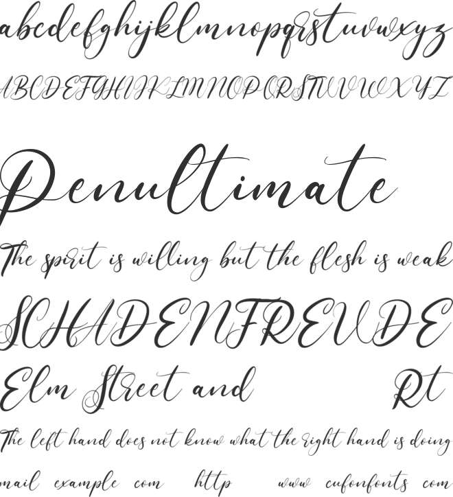 Allisha Croft Free font preview