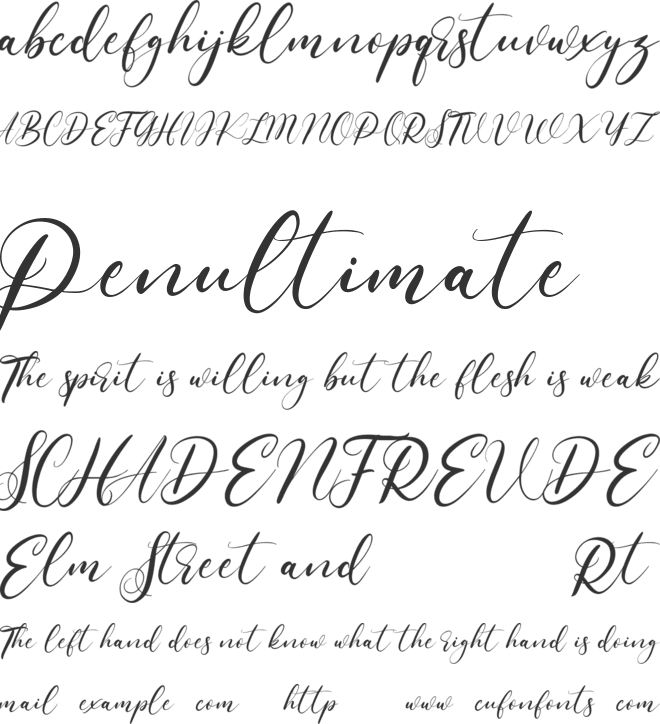 Allisha Croft Free font preview
