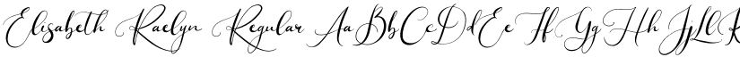 Elisabeth Raelyn Regular font