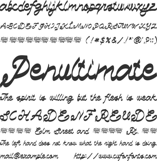 Day Best font preview