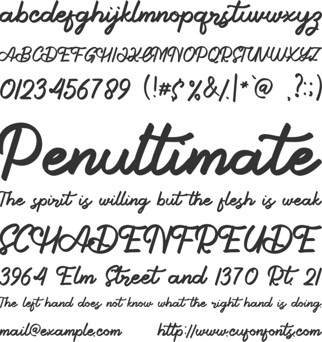 Ace Joker font preview